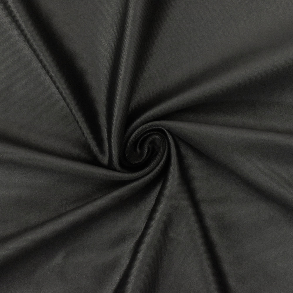 1 Yard Gray Satin Tricot Nylon Spandex Stretch Knit Fabric for Swimwear and Activewear 57 Inches Width