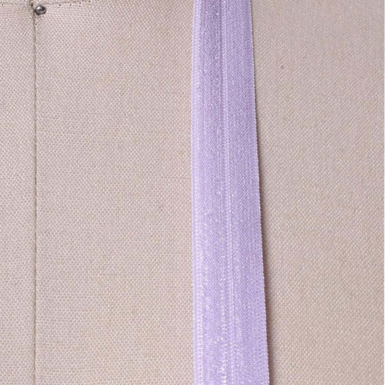 3 Yards Lavender Fold Over Bias Elastic Trim 5/8"