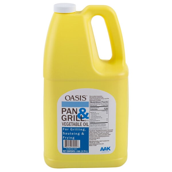 AAK Oasis 1 Gallon Pan & Grill Cooking Oil - 6/Case