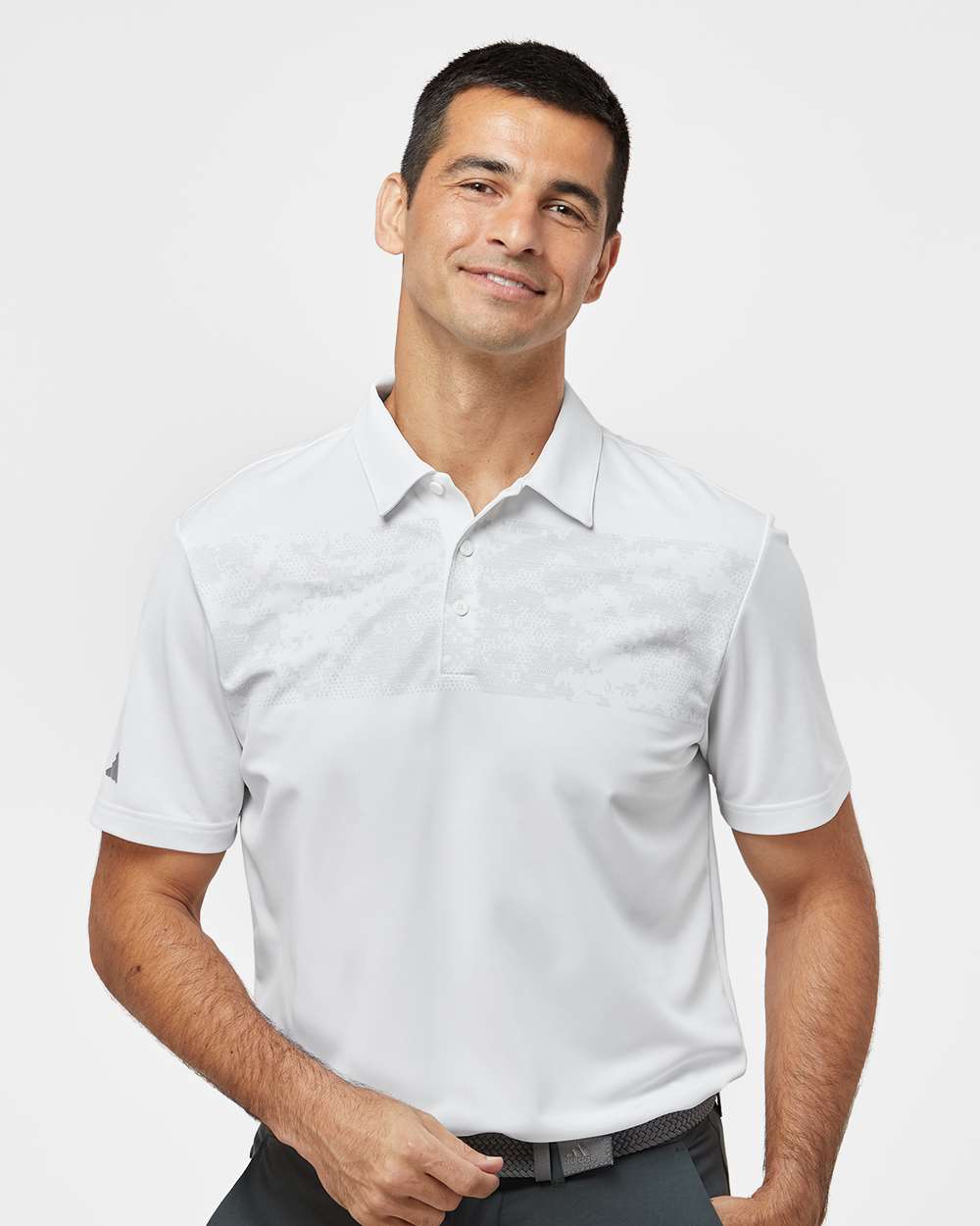 Adidas® Camo Chest Print Polo