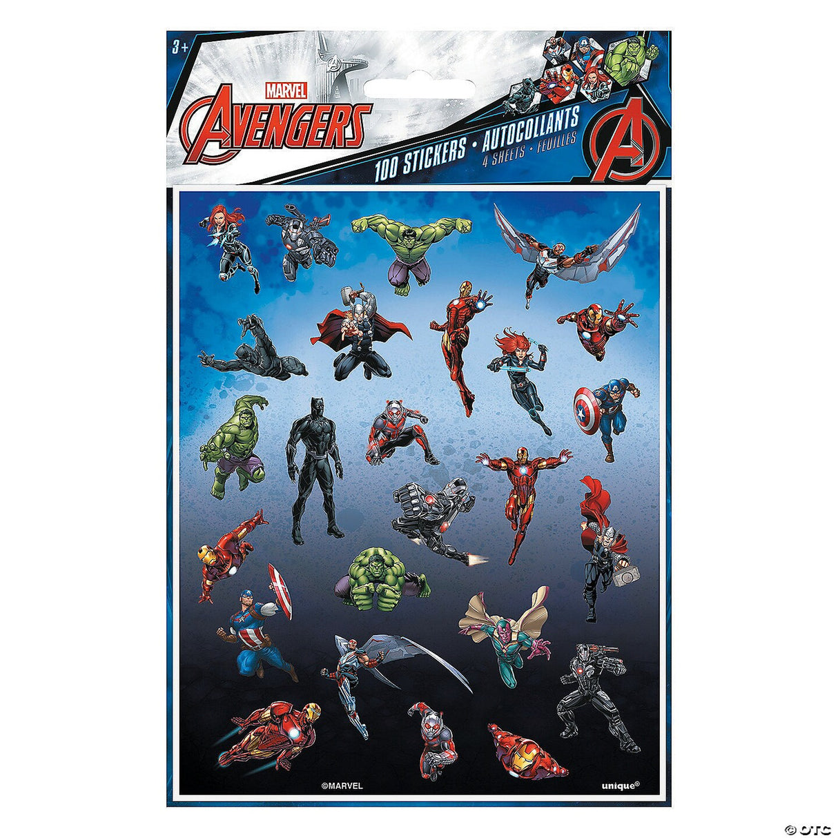 Marvel Comics The Avengers Sticker Roll 100 Pc.