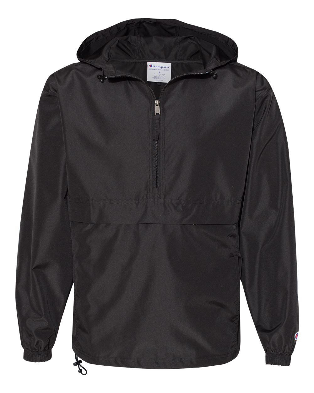 Champion® Hooded Packable Quarter-Zip Jacke