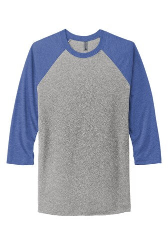Next Level® Unisex Tri-Blend Three Quarter Sleeve Crewneck T-Shirt
