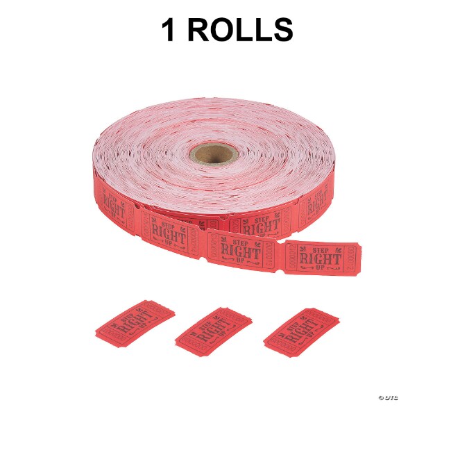 Bulk 2000 Pc. Carnival Roll Tickets