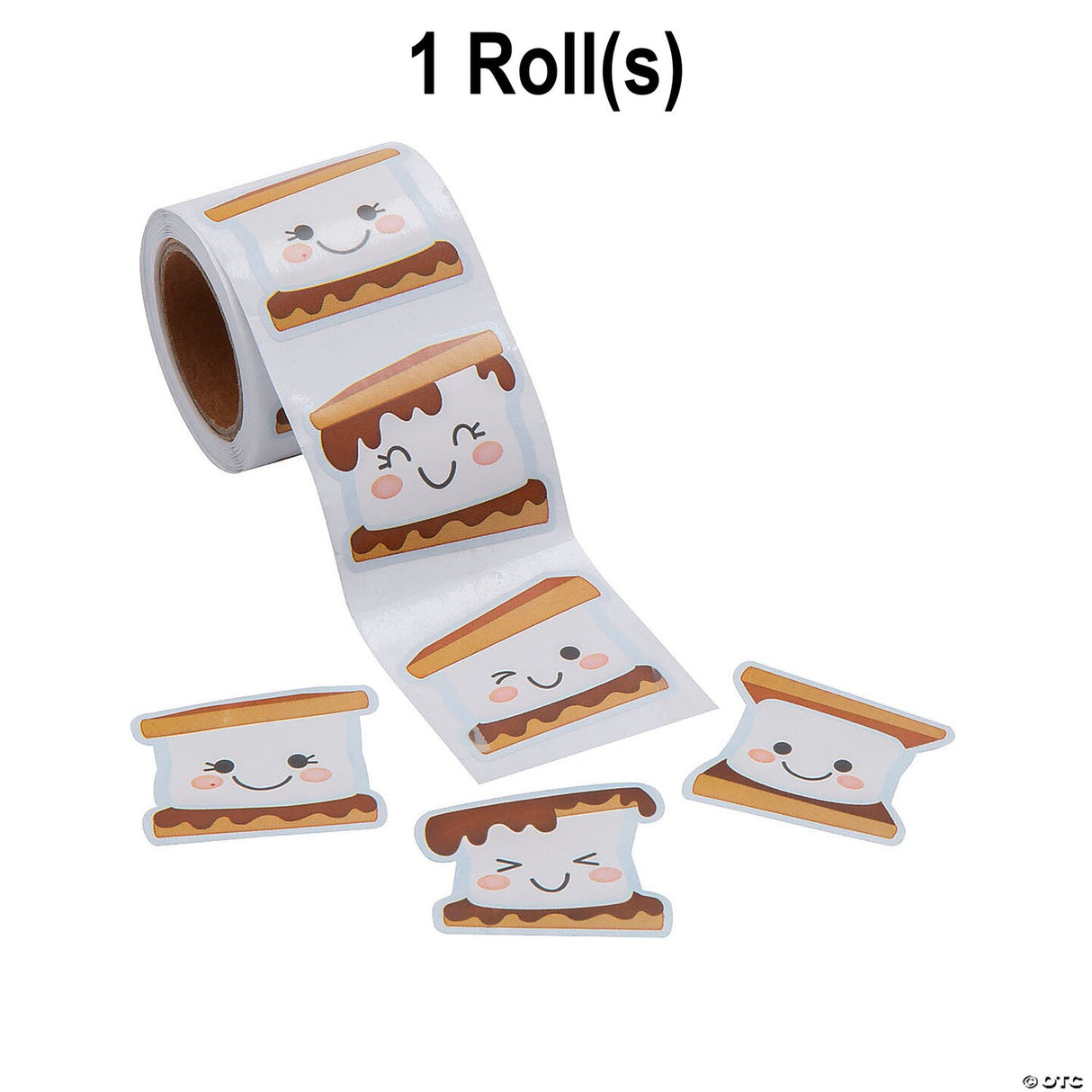 Happy Smore Sticker Roll - 100 Pc.