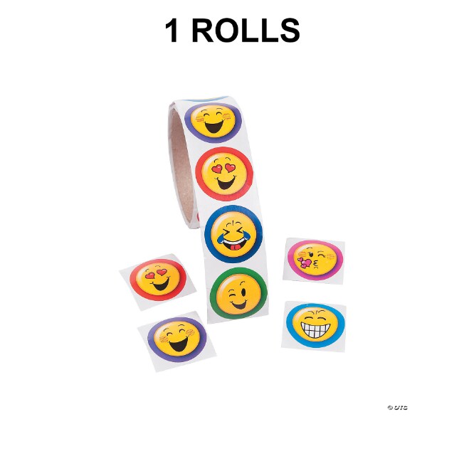Emoji Sticker Roll 100 Pieces