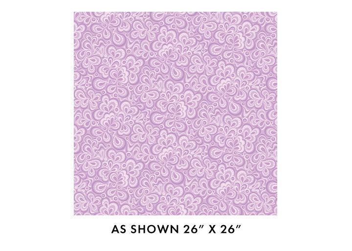 Cotton Wideback Fabric Serenade Stream Lavender Twilight