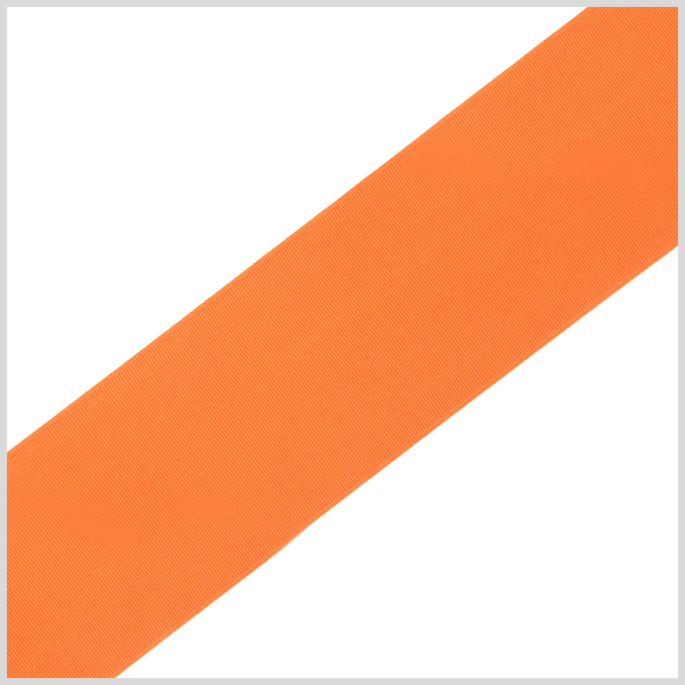 1/4" Orange Solid Grosgrain Ribbon