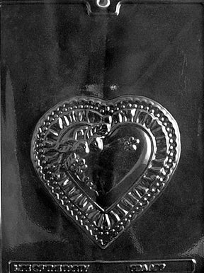 Heart Plaque Chocolate Mold - LPV130