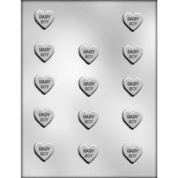 Baby Boy Heart Chocolate Mold