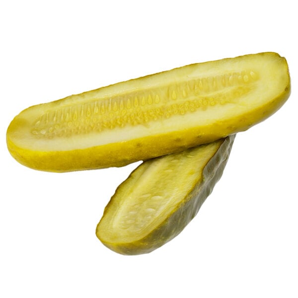 Nathan's Famous 32 fl. oz. New York Kosher Pickle Halves - 12/Case