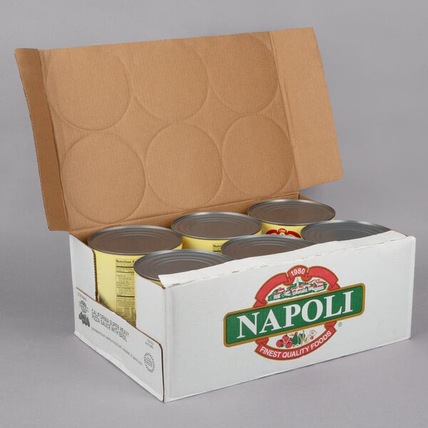Napoli Foods #10 Super Heavy Pizza Sauce with Basil - 6/Case