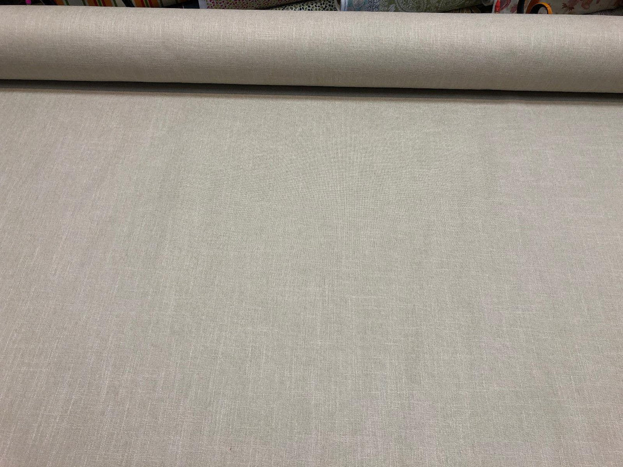 Jefferson Natural Beige Felt Backed Polyester Fabric - Beige, Felt Backed, 57" Width (1 Yard)