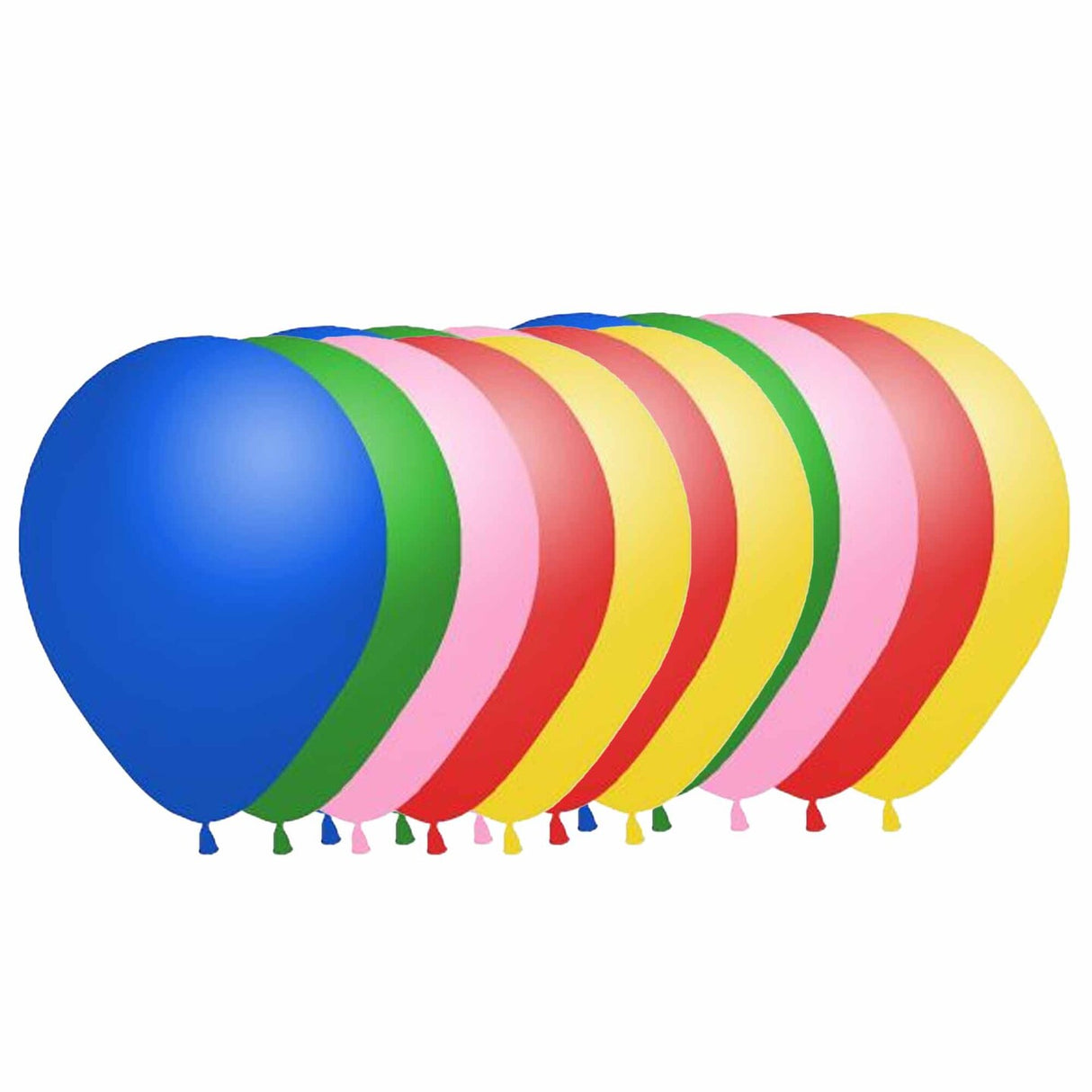 Standard Assorted Solid Color Balloons 11 Inch