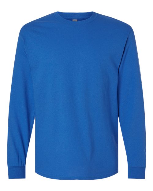 Gildan® Heavy Cotton Crewneck Long Sleeve Tee-Shirt