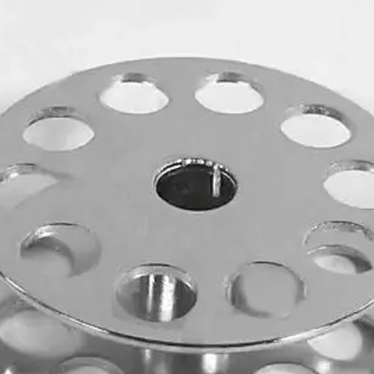 Extra Large Sewing Machine Bobbin with Holes for Consew Machines #70141 Heavy Duty Steel