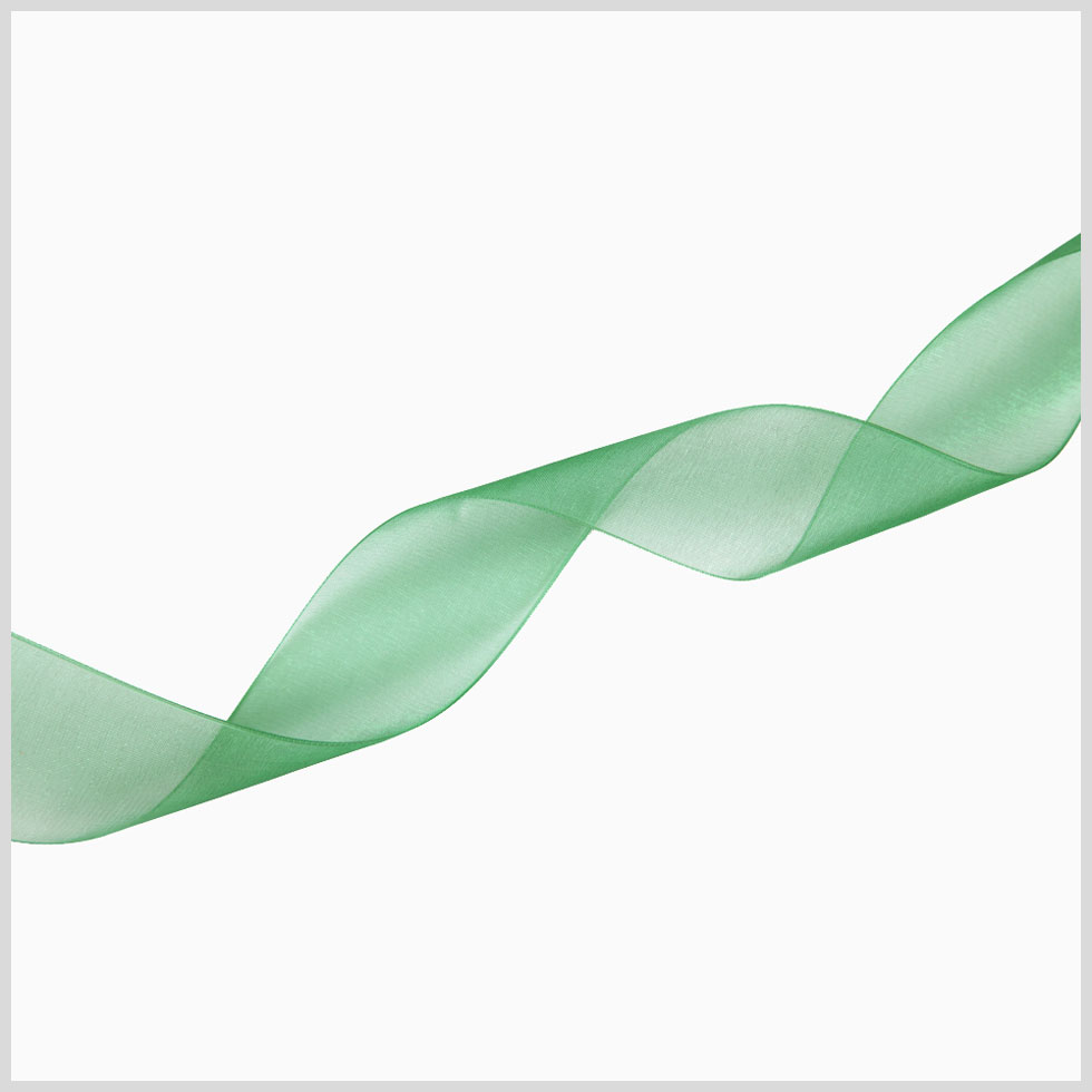 1/4" Forest Organza Ribbon