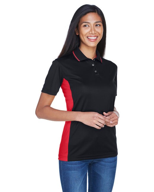 UltraClub® Ladie's Cool & Dry Sport Two-Tone Polo
