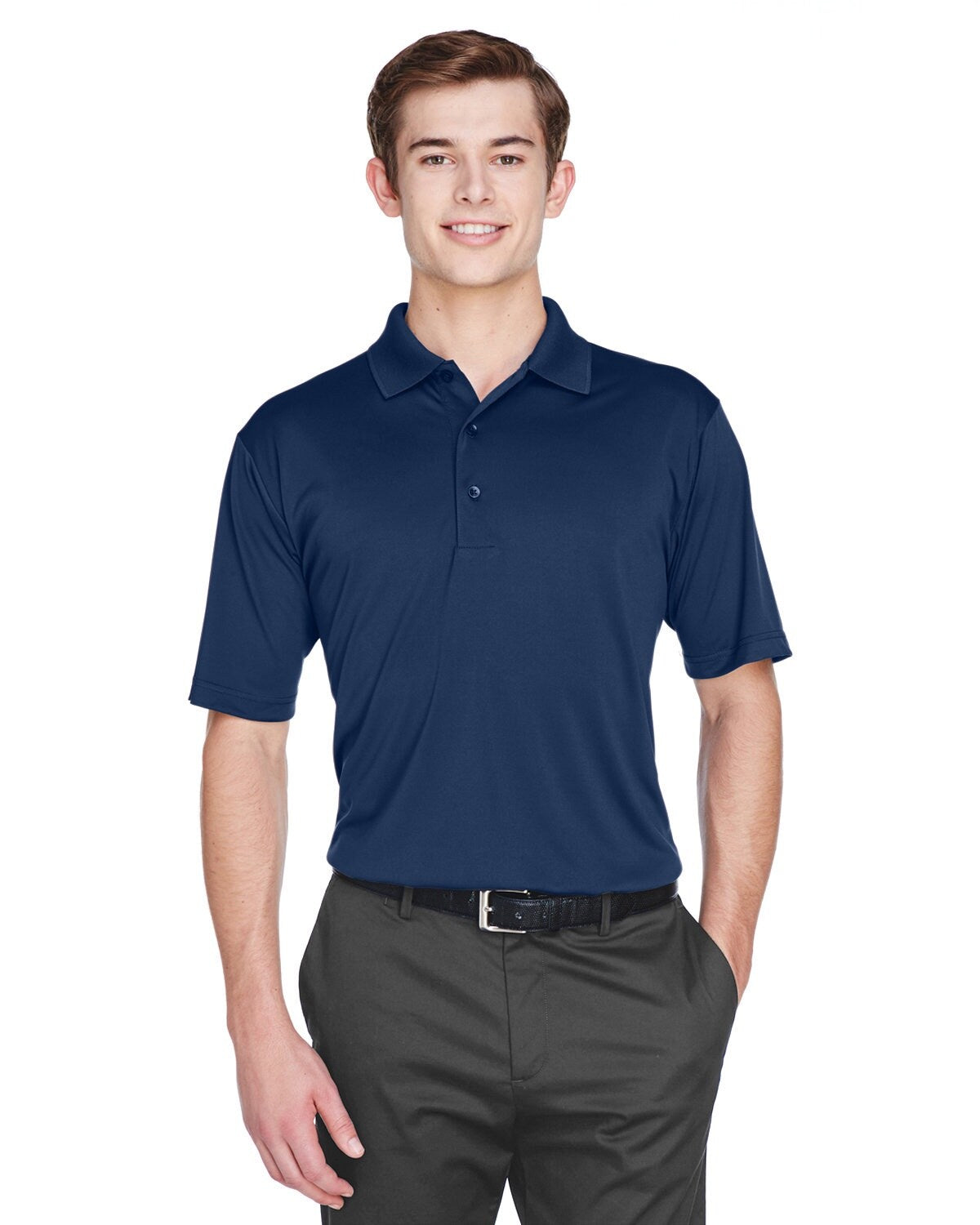 UltraClub® Men's Cool & Dry 8-Star Elite Performance Interlock Polo