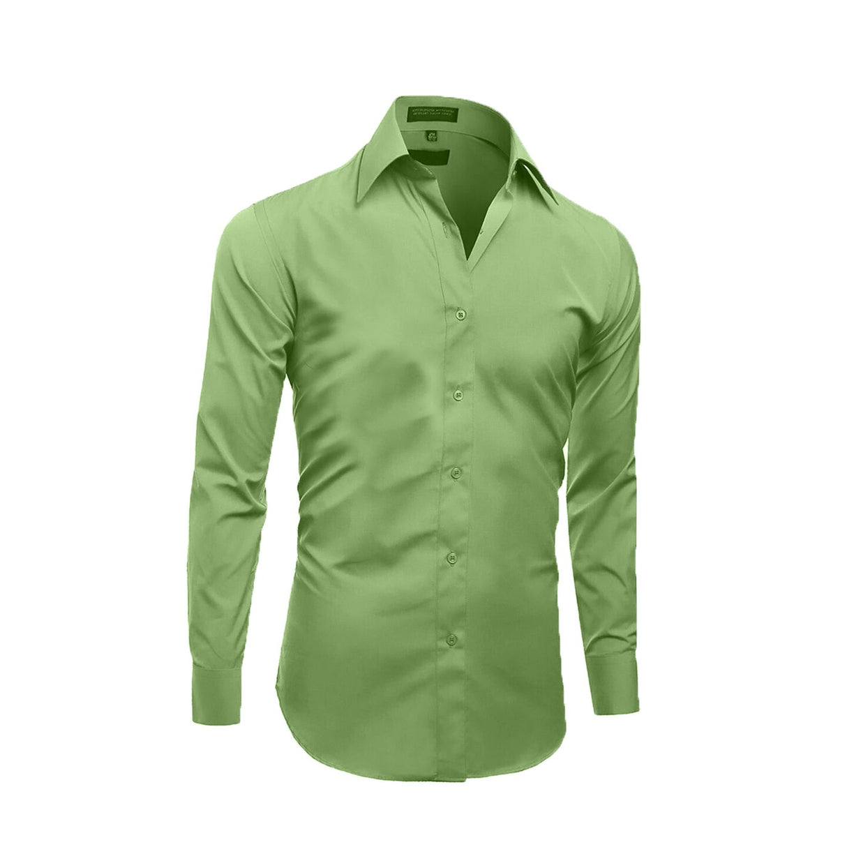 Apple Green long sleeve polo shirt