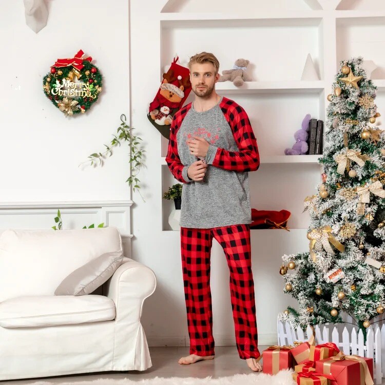 Pumpkin Printed Christmas Pajamas Outfits
