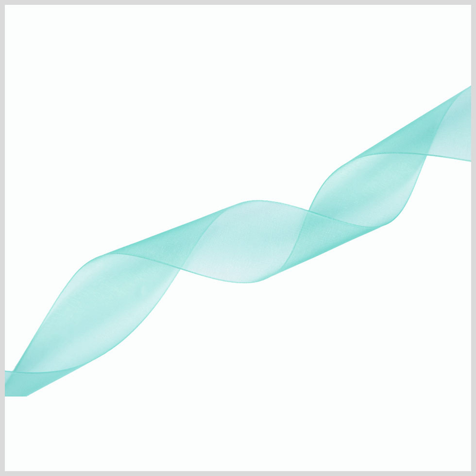 7/8" Jade Organza Ribbon