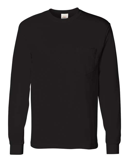 Hanes Men's Authentic Long Sleeve Pocket T-Shirt