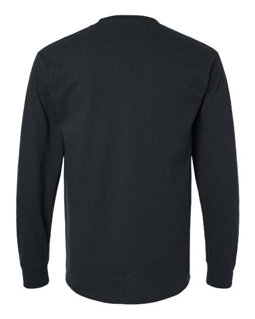 Unisex Ultra Cotton Long Sleeve Crewneck Pocket T-Shirt