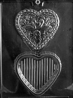 Swan Heart Pour Box Chocolate Mold - LPW032