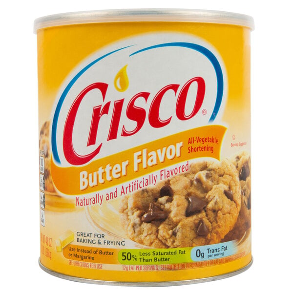 Crisco 48 oz. Butter All Vegetable Shortening - 12/Case