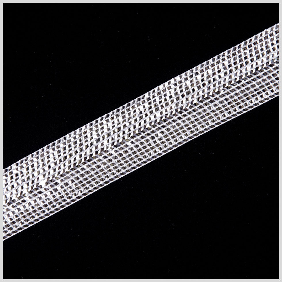 1.25" Silver Metallic Braid