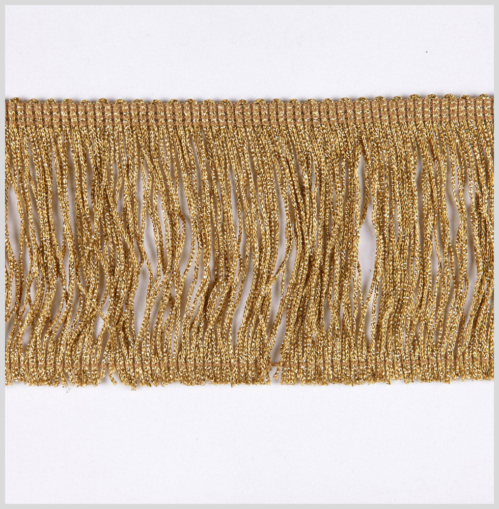 4" Gold Metallic Fringe