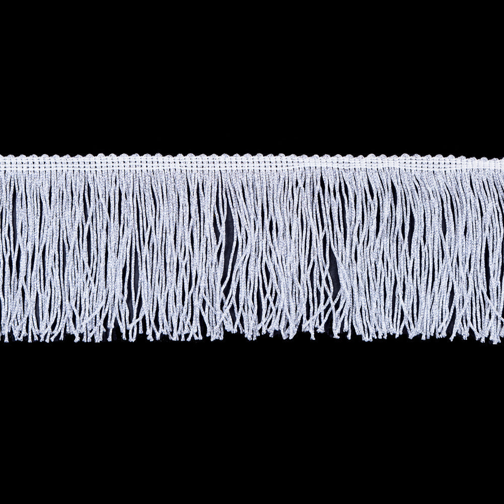4" Silver Metallic Fringe