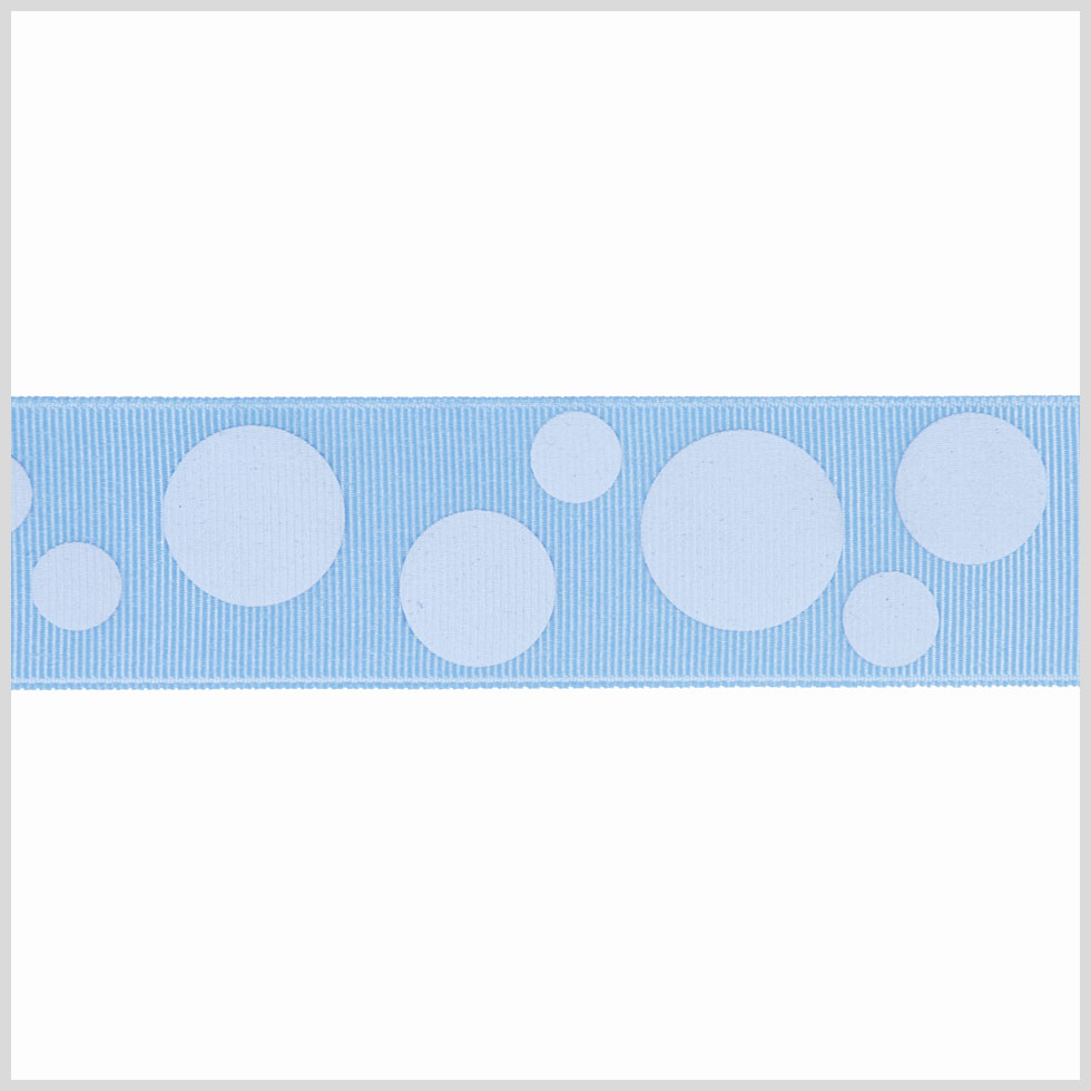 1.5" Blue/Blue Polka Dot Grosgrain Ribbon