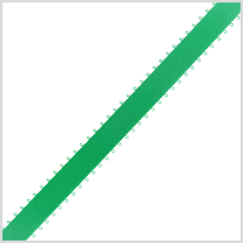 3/16" Emerald Double Face Feather Edge Satin Ribbon