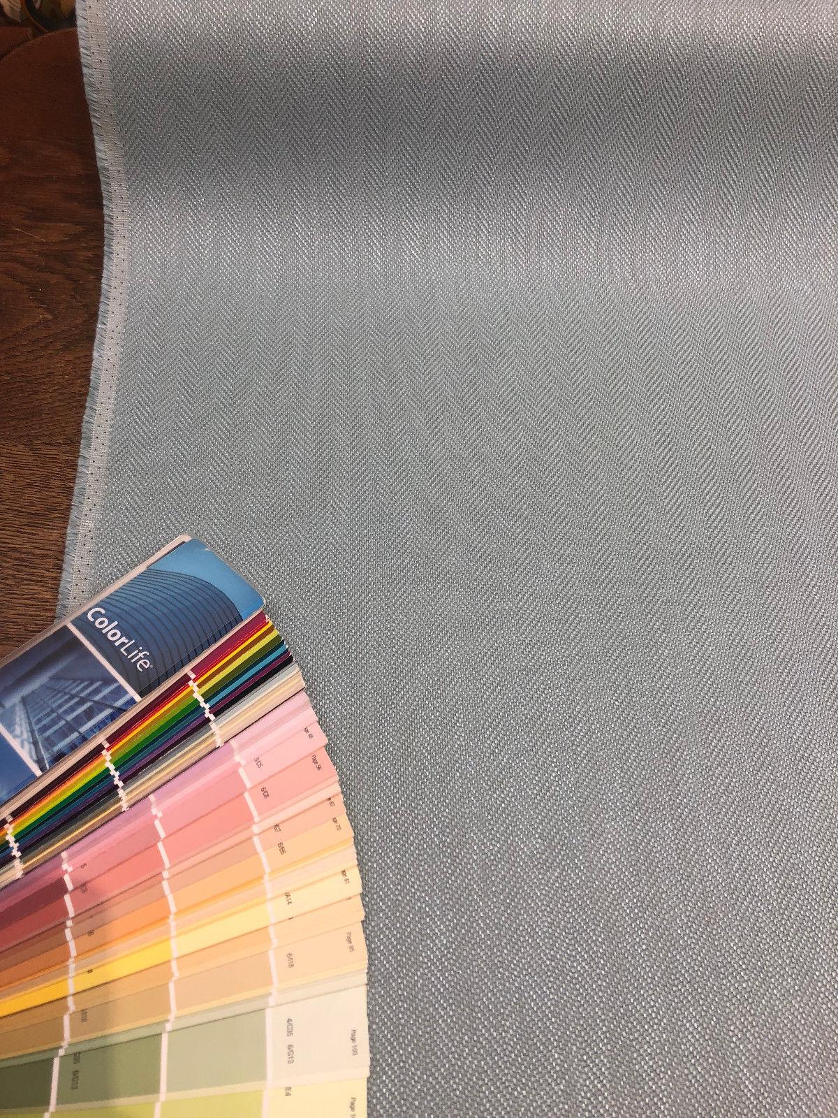Fabricut Micheal Cloud Blue Herringbone Polyester Fabric - Cloud Blue Herringbone, 56" Width (1 Yard)