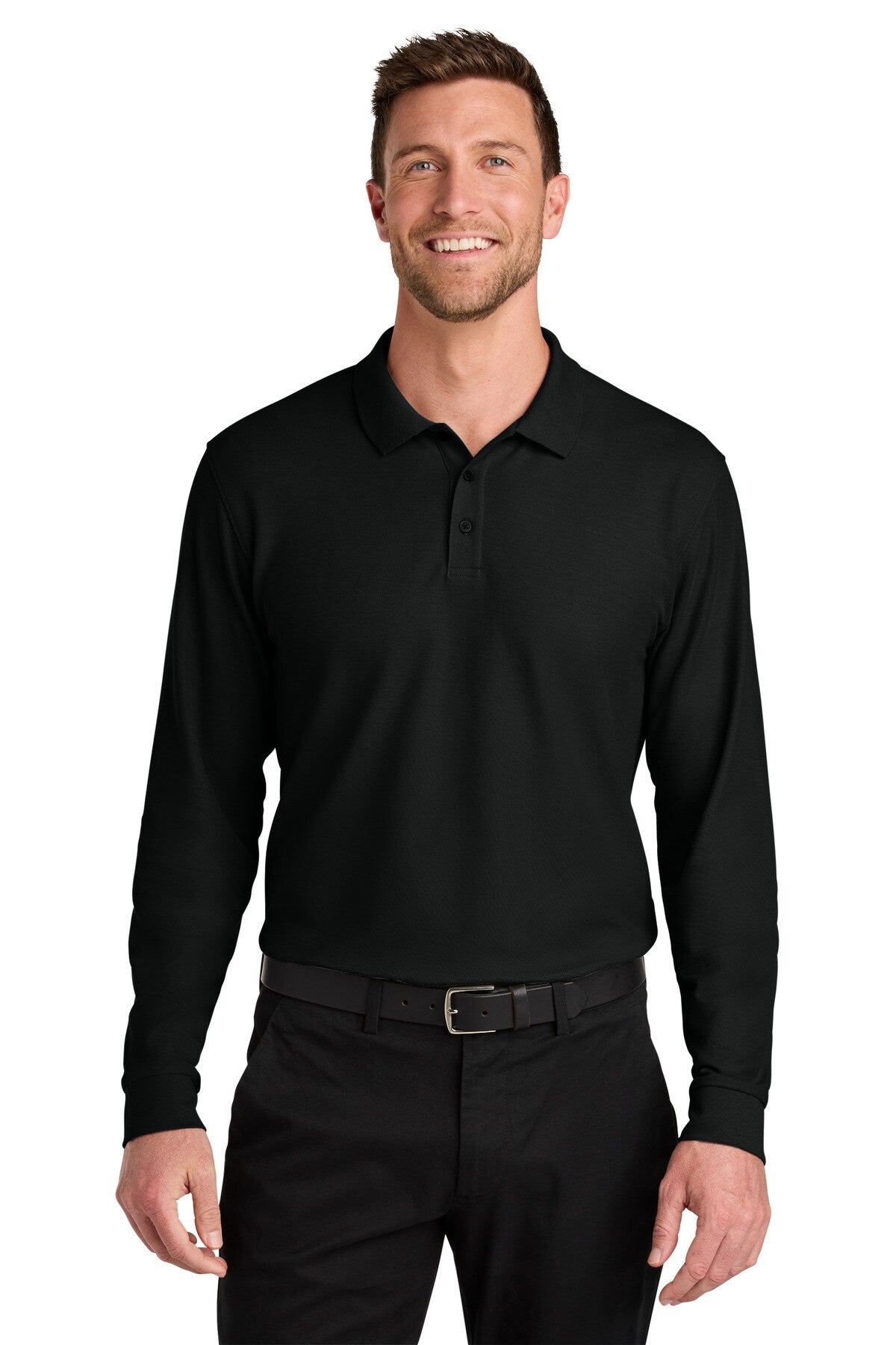 Port Authority® Wearever Signature Pique Long Sleeve Polo