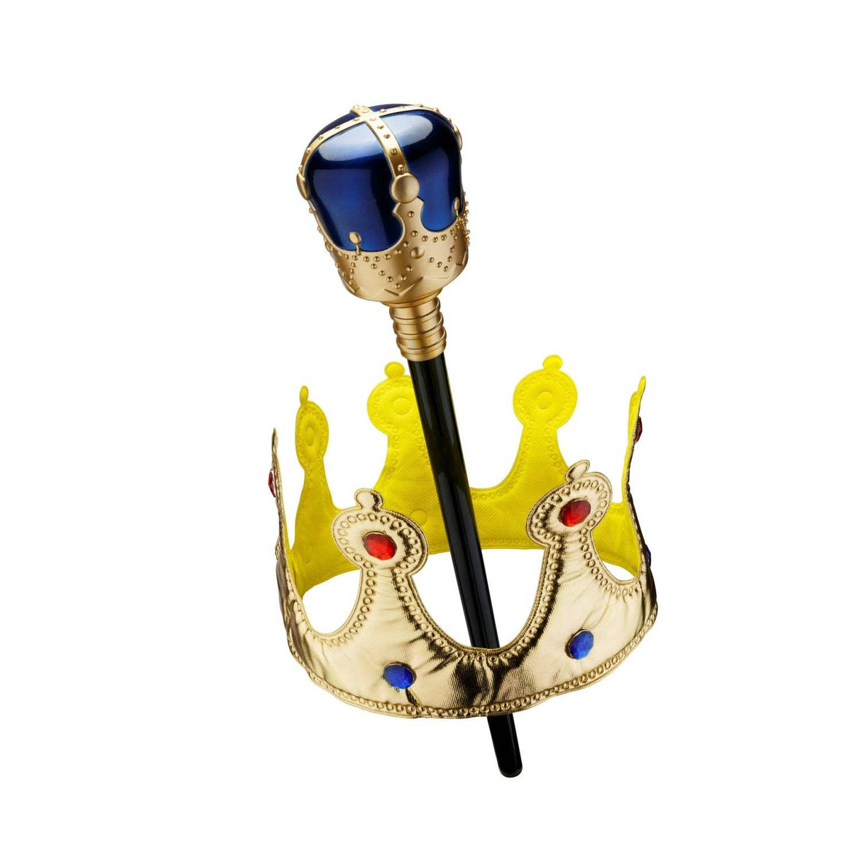 Gold Crown and Scepter with Blue Orb