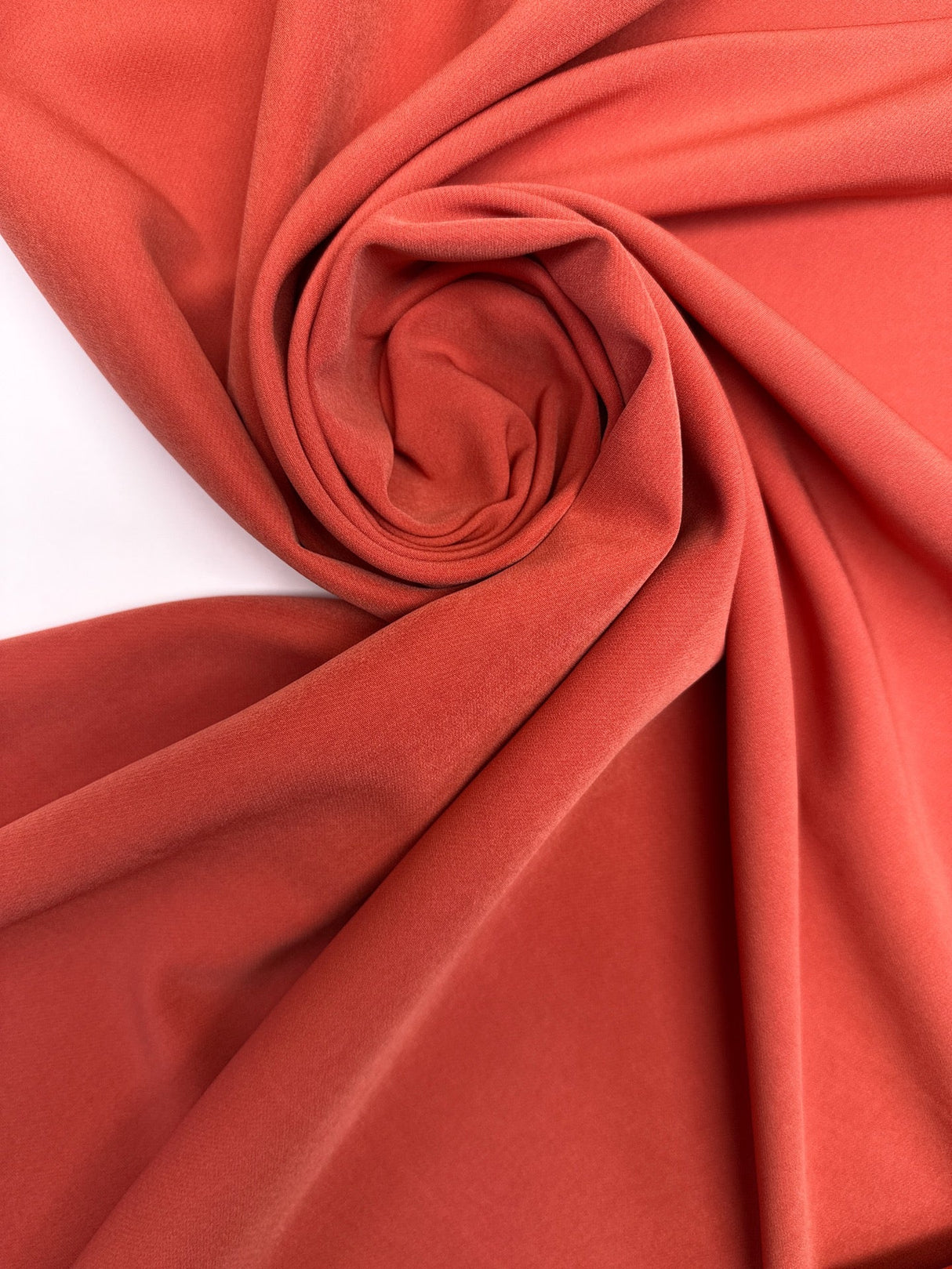 Orange Polyamide Elastane Double Weave