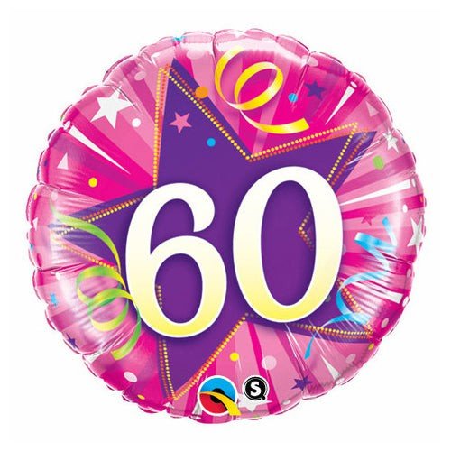 18 Inch Foil Balloon 60 Shining Star Hot Pink