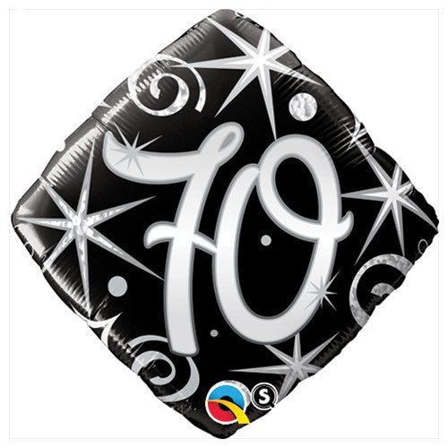 Foil Balloon 70 Elegant Sparkles & Swirls