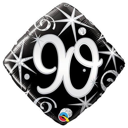 Foil Balloon 90 Elegant Sparkles & Swirls