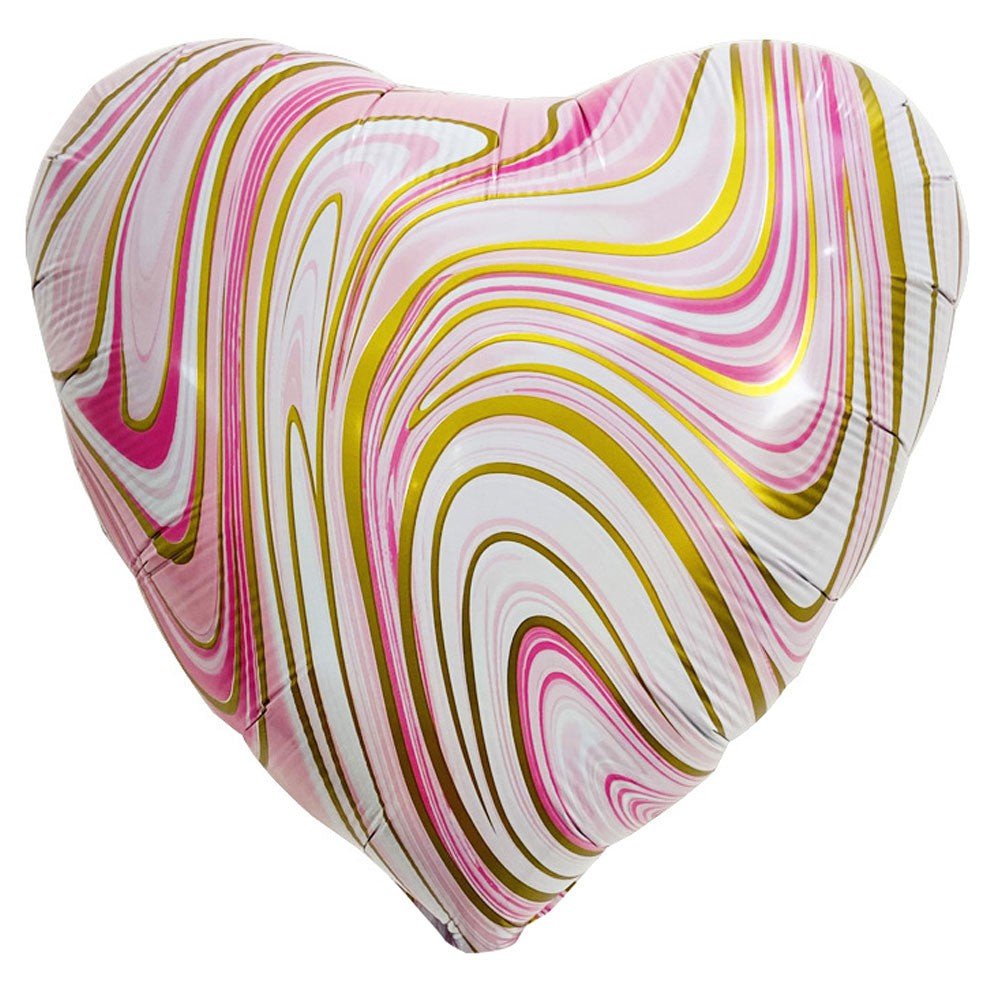 Foil Heart Balloon Pink & Gold