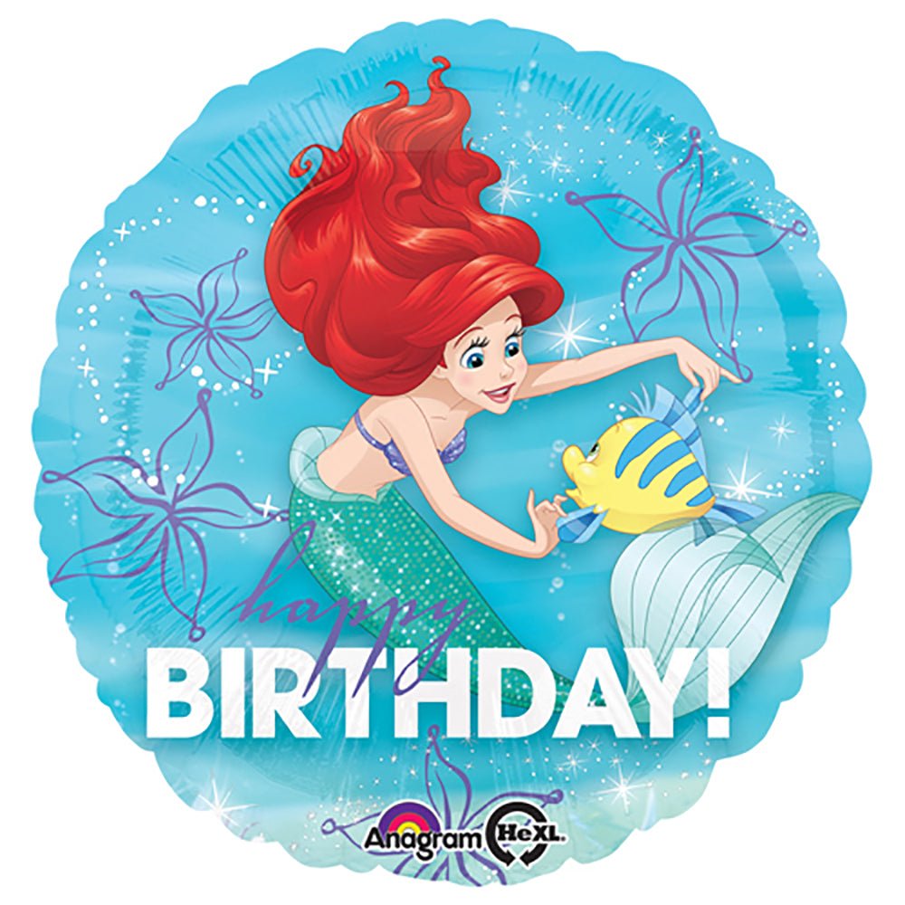 Ariel Foil Birthday Balloon 18 Inch