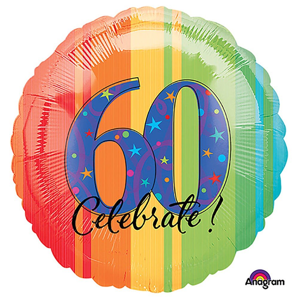18 Inch 60th Birthday Foil Balloon