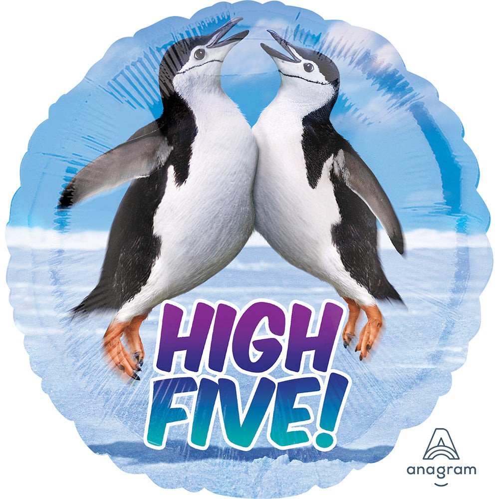 Foil Balloon Penguins High Five
