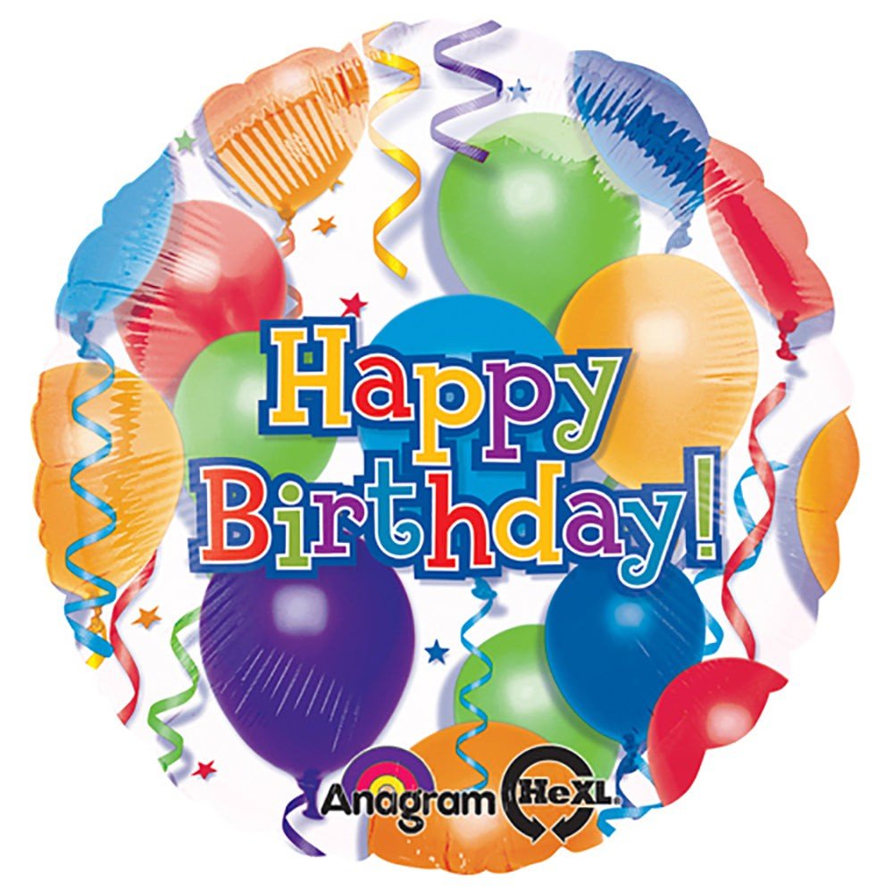 18 Inch Foil Happy Birthday Balloon