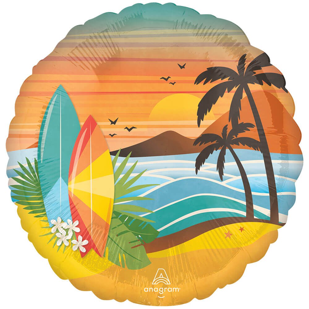 Beach Life Foil Balloon 18 Inch