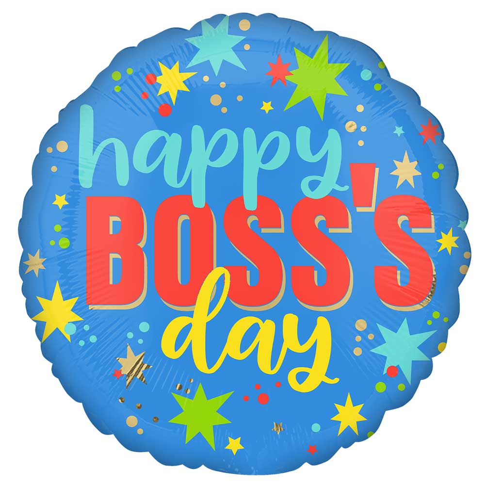 Foil Balloon Boss's Day Blast 18 Inch