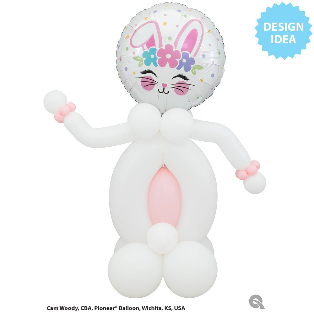 Bunny Face Foil Balloon 18 Inch